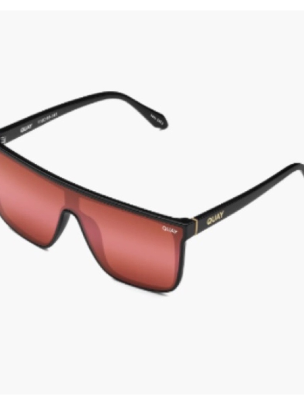 NEw! Quay Nightfall RARE PINKY RED Shield matte sunglasses